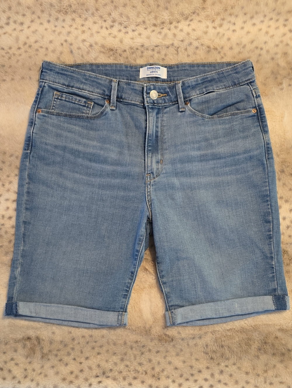 Denizen from Levi's Light Blue Denim Bermuda Shorts